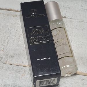 Mollie Jacob Rose Quartz Grapefruit Essential Oil Roller NEW In Box